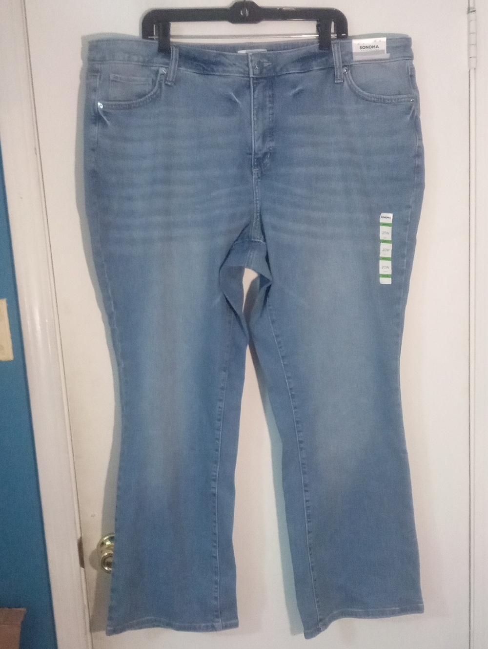 * SONOMA Light Blue Women’s Bootcut Jeans 20W Plus Size NWT $34.99 Curvy
